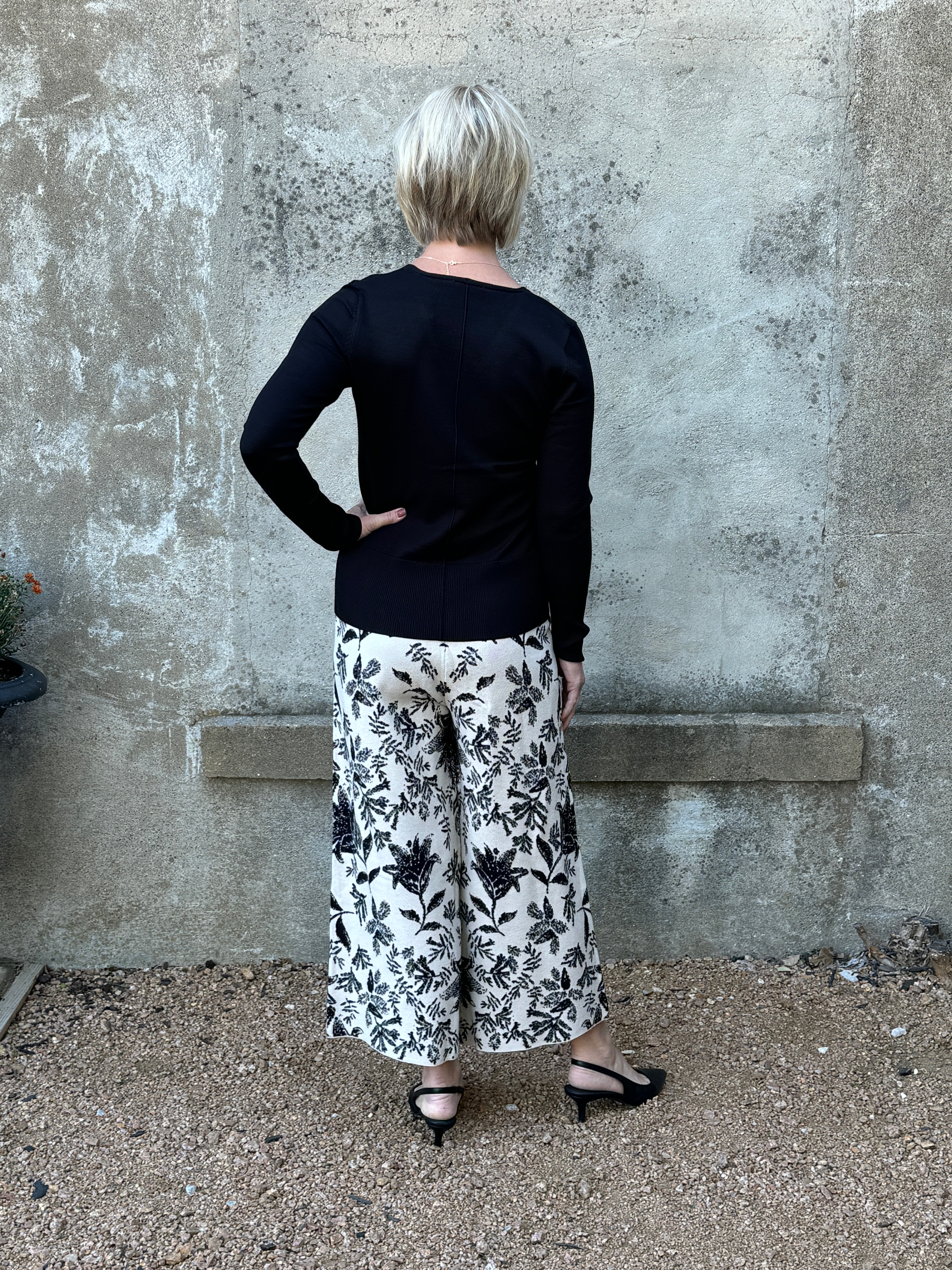 Jacquard Sweater Pants - Annie Jack TX