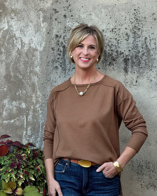 Round Roll Neck Sweater - Annie Jack TX