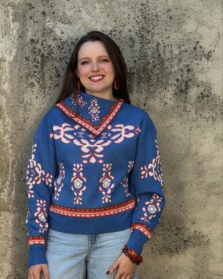 Hankerchief Neckline Sweater - Annie Jack TX