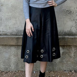 Midi Skirt with Grommets - Annie Jack TX