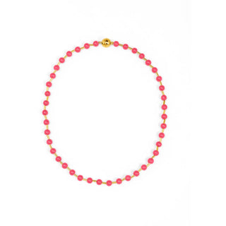 Glass Bead Necklace with Magnetic Closure - Annie Jack TX