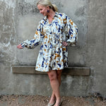 Navy Mix Pattern  Dress - Annie Jack TX