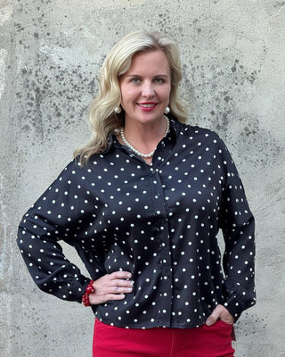 Polka Dot Blouse - Annie Jack TX