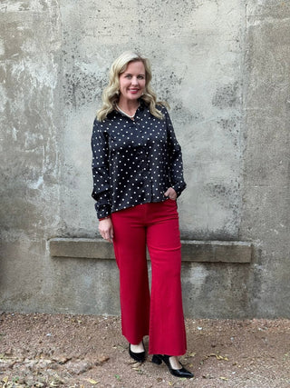 Polka Dot Blouse - Annie Jack TX