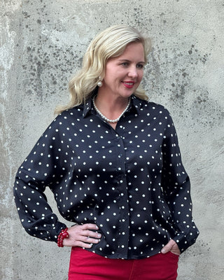 Polka Dot Blouse - Annie Jack TX