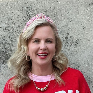 Metal Beaded Charm Link Collar Necklace - Annie Jack TX