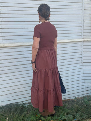 Mock NeckShort Sleeve Knit Dress - Annie Jack TX