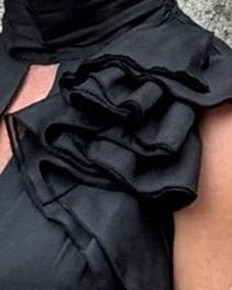 High Neck Sleeveless Cocktail Dress With Ruffle - Annie Jack TX