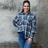 Plaid Button Down Top - Annie Jack TX