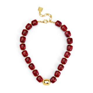 Tessa Puffy Square Short Necklace - Annie Jack TX