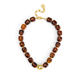 Tessa Puffy Square Short Necklace - Annie Jack TX