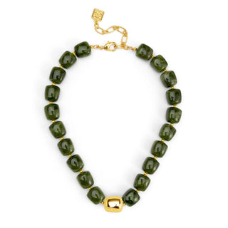 Tessa Puffy Square Short Necklace - Annie Jack TX