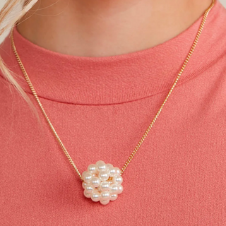 Clustered Pearl Necklace - Annie Jack TX