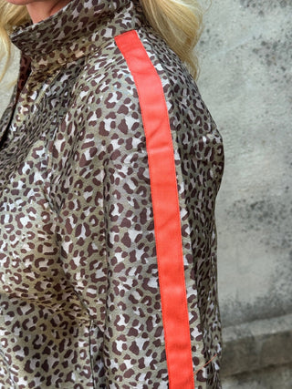 Animal Print Collared Top - Annie Jack TX