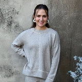 Crew Neck Line Detail Sweater - Annie Jack TX