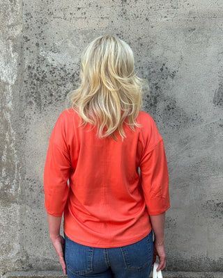 Soft V Neck 3/4 Sleeve Top - Annie Jack TX