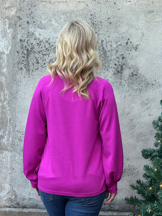 Vibrant V Neck Plakard Lounge Top - Annie Jack TX