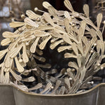 Round Metal Leaves Wreath - Annie Jack TX