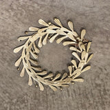 Round Metal Leaves Wreath - Annie Jack TX