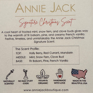 The ANNIE JACK Xmas Star Candle 5 oz - Annie Jack TX