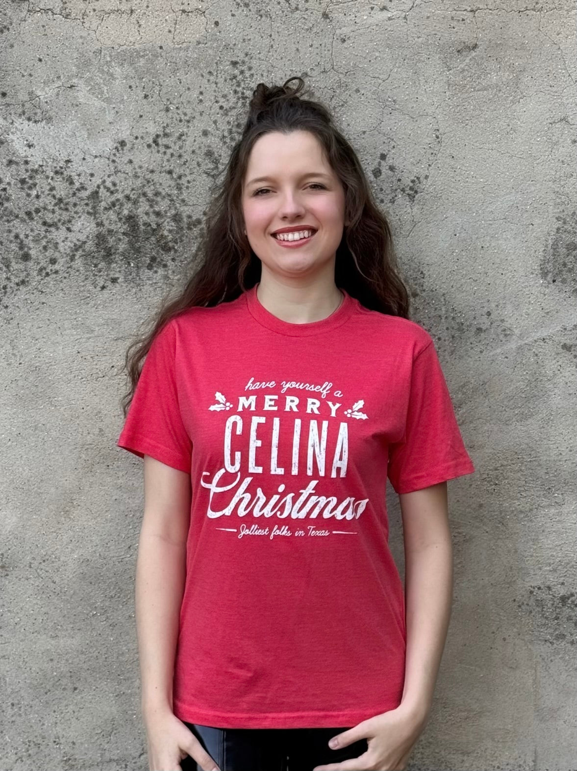 Merry Celina Christmas Tshirt - Annie Jack TX