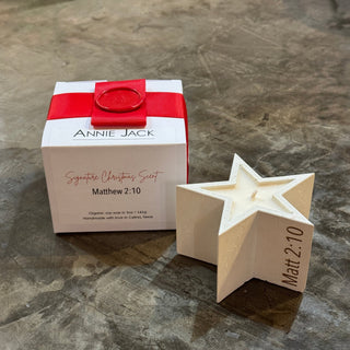 The ANNIE JACK Xmas Star Candle 5 oz - Annie Jack TX