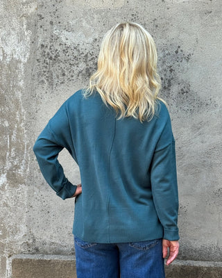 Rolled Round Neck Sweater - Annie Jack TX