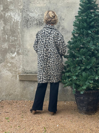 Leopard Swing Coat - Annie Jack TX