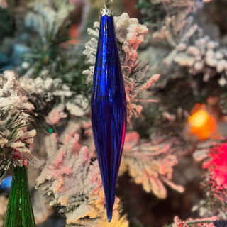 Multi Colored Glass Drop Icicle Ornament - Annie Jack TX