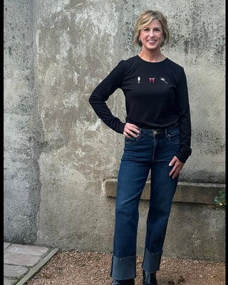 New Years Long Sleeve Top - Annie Jack TX