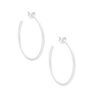 Medium 40mm Thin Hoop Earring - Annie Jack TX