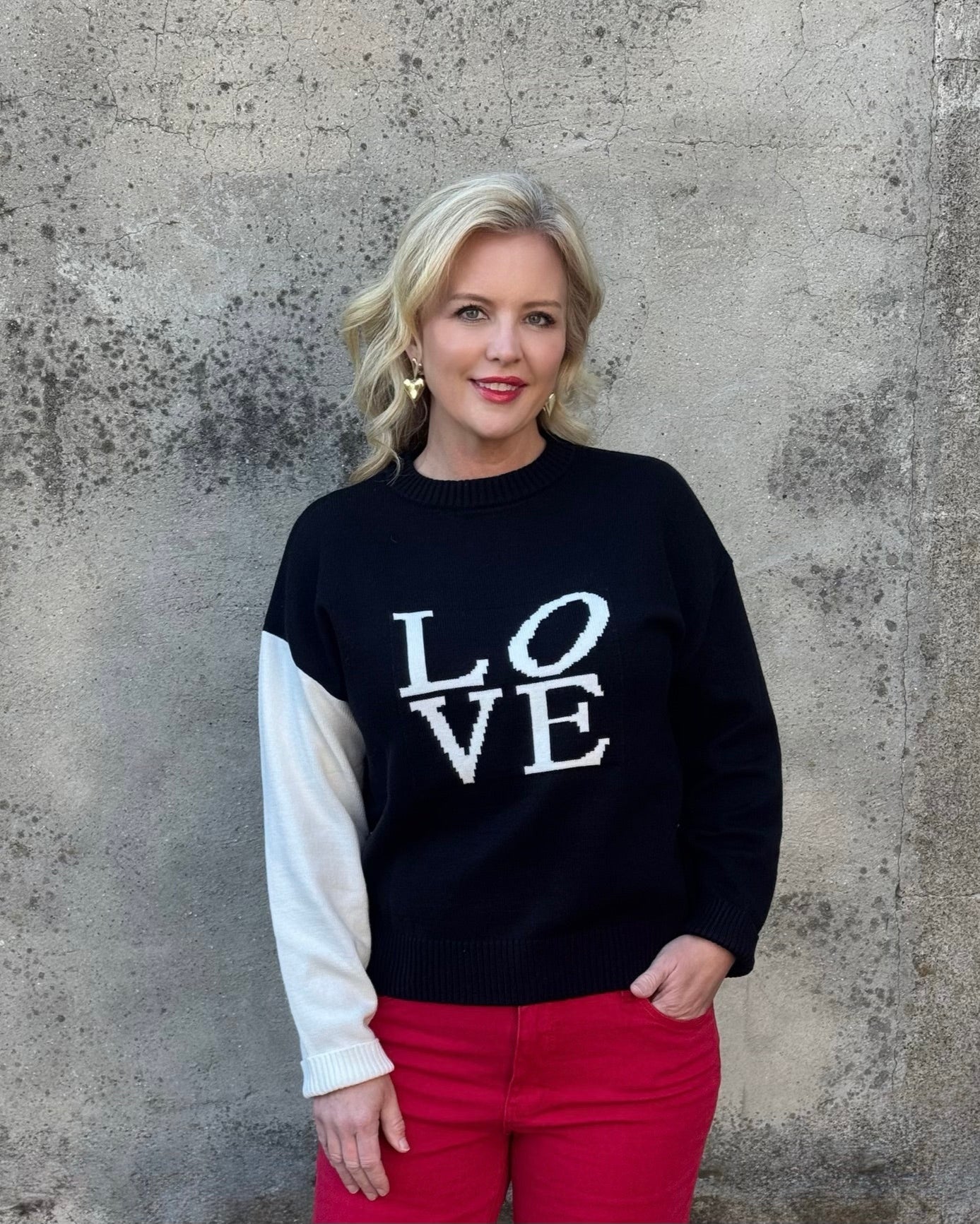 Love Long Sleeve Sweater - Annie Jack TX