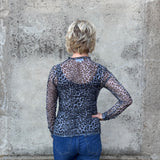 Sheer Leopard Print Long Sleeve Top - Annie Jack TX