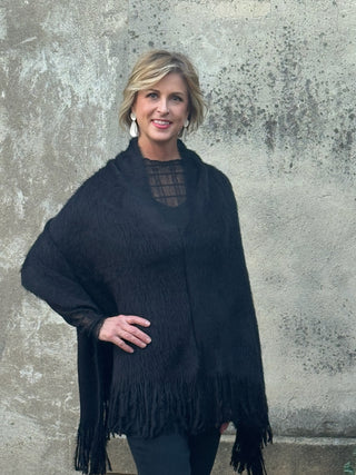 Knitted Poncho - Annie Jack TX