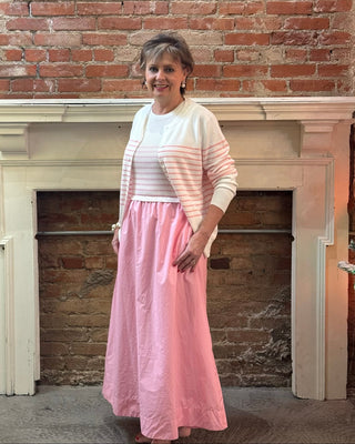 Sleeveless Striped Top Dress - Annie Jack TX