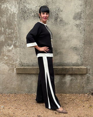 Luxeknit Color Block Side Stripe Pant - Annie Jack TX