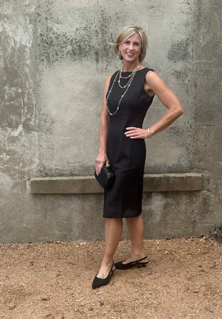 Midnight Black Western Dress - Annie Jack TX