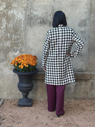 Houndstooth Coat - Annie Jack TX
