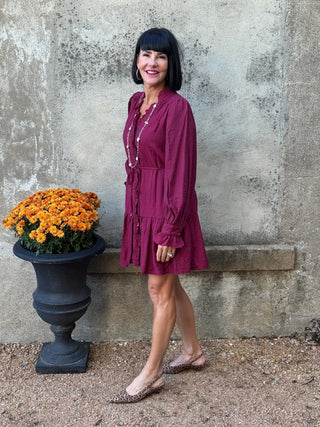 Long Puff Sleeve Dress - Annie Jack TX