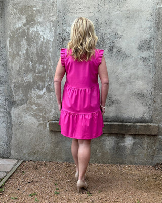 Tabitha Faux Leather Dress - Annie Jack TX