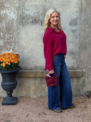 Classic Button Down Blouse - Annie Jack TX
