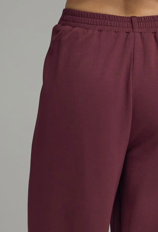Wine Pintuck Wide Leg Pant - Annie Jack TX