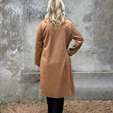 Collared Faux Suede Coat