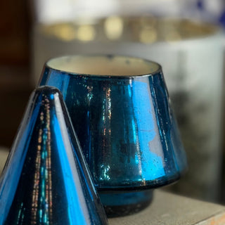 Mercury Glass 7" Christmas Tree Candle - Annie Jack TX