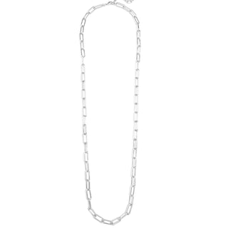 Large Paperclip Link Long Necklace - Annie Jack TX