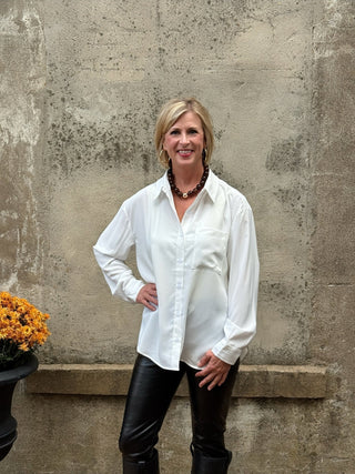 Classic Button Down Blouse - Annie Jack TX