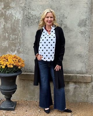 Long Shawl Collar Cardigan - Annie Jack TX