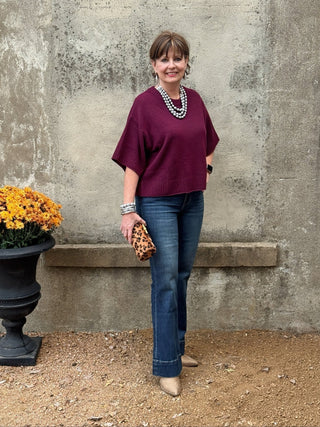 Boxy Batwing Sweater — Relaxed Fit, Timeless Comfort - Annie Jack TX