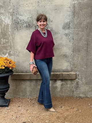 Boxy Batwing Sweater — Relaxed Fit, Timeless Comfort - Annie Jack TX