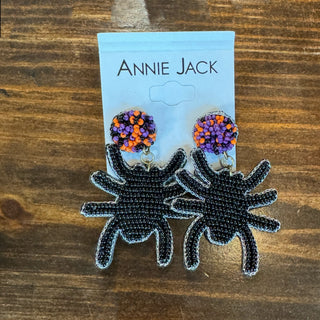Novelty Spider Beaded Earring - Annie Jack TX